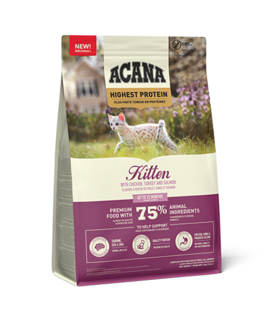 Acana Highest Protein Grain-Free Complete Kitten Dry Food 1.8kg
