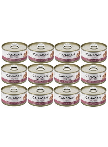 Canagan 12pcs Tuna with Salmon Wet Cat Food 12x75g Tins