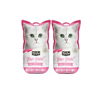 Kit Cat Purr Puree Tuna &amp; Smoked Fish (2 Pc)