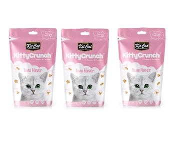 Kit Cat Kitty Crunch Tuna Flavor 60g 3 Packets.