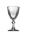 6-Piece Diamond Cordial Goblet Glass Set Clear 52ml