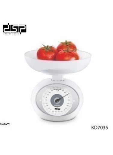 Kitchen Scale with 1000ml Tray Capacity - 5kg Maximum Weight, White