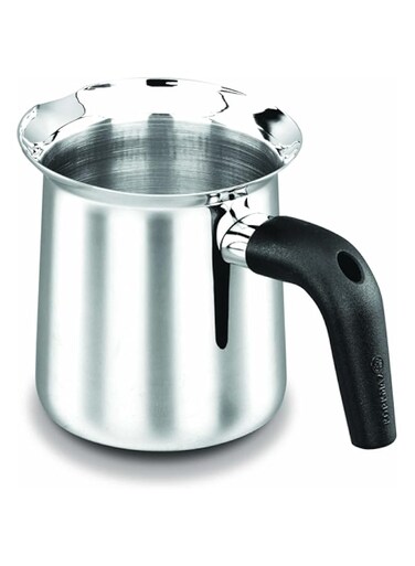 Korkmaz Orbit Milk Pot 1.0L, Black &amp; Silver, A1211