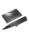 Credit Card Folding Fruit Knife Black 8.6centimeter