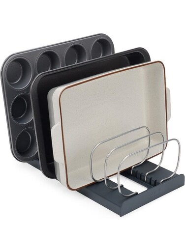 Joseph Drawerstore Cookware Organiser, Baking Tray Rack, Space Saving Storage For Pans, Lids, Chopping Boards