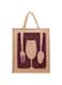 RABARIKAA Maroon Eco-Friendly Jute Bag: Reusable Multipurpose Hand Bag with Zip &amp; Handle - UNISEX (Pack of 1)   Limited Period Offer