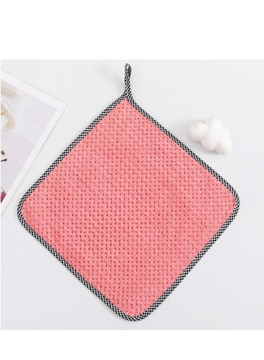 Kitchen Daily Dish Towel Cloth Pink ( 25 x 25 x 3 cm )