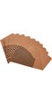 Hema Striped Cones 10-Pack, 13.5 Cm X 22 Cm X 5 Cm Size, Brown