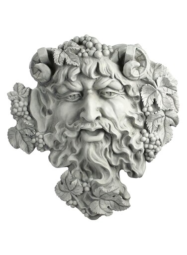 Design Toscano Bacchus God of Wine Greenman Wall Decor