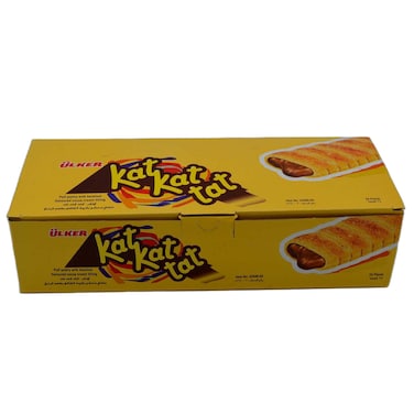 Ulker Kat Kat Tat Puff Pastry with Hazelnut Flavoured Cocoa Cream Filling, 576g