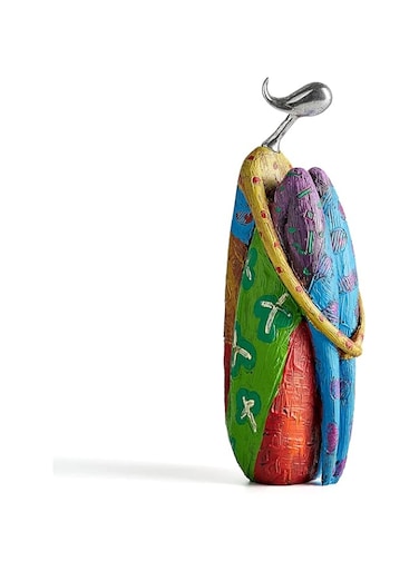 Octdays Art Female Sculpture Figurines, Abstract Woman Statue for Home Decor, Colorful Decorations for Living Room Shelf Office Cabinet Accents- A