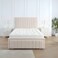 Harmony Dreams Upholstered King Size Bed (180 X 190 CM) Dark Beige Color