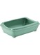 Moderna Arist-O-Tray-Cat Litter Tray 43 x 30.9 x 12.3 cm (With Rim)-Green