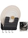 Pot Lid Holder, Wall Mount Lid Organizer Pot Lid Storage Rack Heavy Duty Lid Organizer Cutting Board Rack Chopping Board Organizer Spoon Hook Organizer Kitchen Lid Holder for Kitchen, Matte Black