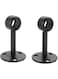 SKEIDO 2Pcs Curtain Ceiling-Mount Bracket Stainless Steel Flange Rod Holder Closet Pole End Supports Socket for 22mm Tube