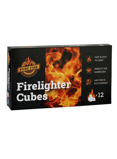 Fire White Paraffin Lighter cubes - Pack of 12