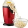 Electric Hot Air Popcorn Maker - 1200W Oil-Free Healthy Popcorn Popper Machine for Home (Red)