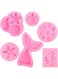 SYOSI DIY Animal Silicone Molds Set Reusable Sweet Baking Molds Tools Mermaid Tail Ocean Seashell 3D Shaped Molds for Cake Chocolate Candy Fondant Muffin Ice Jelly Baking Candy Chocolate