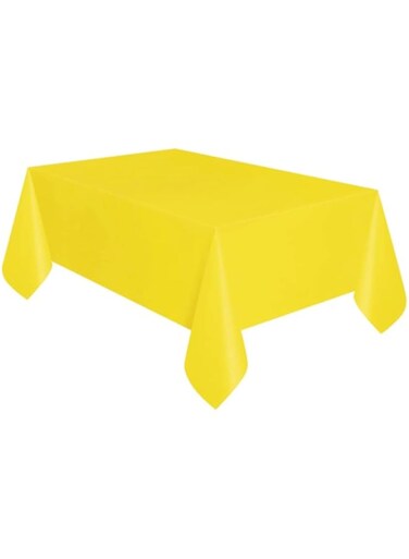 Unique Neon Yellow Plastic Table Cover