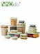17PCS Airtight Food Storage Container Set BPA Free Clear Plastic Kitchen and Pantry Organization Canisters Food Storage Box Green