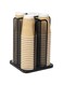 Mind Reader Carousel 4 Compartment Cup And Lid Organizer, Black Mesh