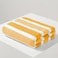 MAXQON Beach Towel - 100% Cotton 600 GSM Over Sized (90x180cm), Highly Absorbent Bath Sheet For Pool, Beach, Fitness, Sports, Yoga, Color-Striped Yellow