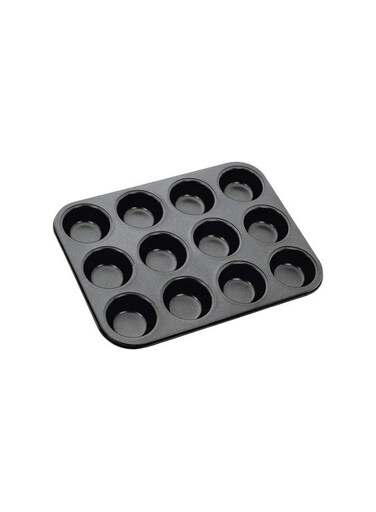 NonStick 12-Cup Muffin Pan, Cupcake Baking Pan Set, Durable Carbon Steel Cake Mold, Easy Release &amp; Cleaning &acirc;&euro;&ldquo; BB2699