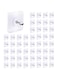 Adhesive Wall Hooks, 50pcs Heavy Duty Wall Hooks, Self Adhesive Hook, Strong Nail Transparent Screw Holder, Self-Sticking Wall Hooks for Bathroom, Kitchen, Wall Hanging Ceiling, Screw Net Length 16mm