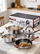 Cookware Set, Stainless Steel Pots And Pans, Non-Stick Cooking pots, PFOA Free - Frying Pan, Casserole With Lid, Saucepan, Grill Pan, Kitchen Tools