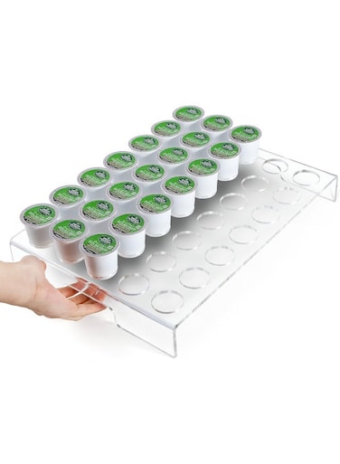 Flat Countertop Coffee Pod Holder K Cup Organizer Tray