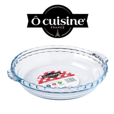 OCuisine 22cm Cake Dish with Handles - Borosilicate Glass, Thermal Shock Resistant