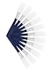 New Kolor 12 Pieces Stainless Steel Table Forks Set with Blue Polypropylene Handles
