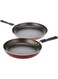 Frypan Set Of 2 Pieces-24 Cm And 28Cm Aluminium Non-Stick- Red Red 24/28cm
