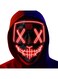 Poptrend Halloween Mask LED Light up Mask Scary mask for Festival Cosplay Halloween Costume Masquerade Parties,Carnival,Gift