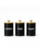 Kitchen Storage Canister Set &acirc;&euro;&ldquo; Coffee Tea Sugar Jars with Lid, Modern Countertop Organizer for Kitchen, Home &amp; Cafe