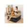 Inflatable Lounge Chair, Grey Flocked Surface, Multi-Position Backrest, Indoor Air Sofa
