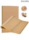 100 rectangular parchment baking paper, silicone oil paper, oil proof paper, high temperature resistance, no curling or burning, healthy, safe and non-toxic, easy packaging, made of original wood pulp material baking paper.