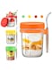 Doeek Overnight Oats Containers with Lids and Spoon, 16 oz Mason Jars with Airtight Lid for Overnight Oats Meal Prep Chia Yogurt Salad Fruit (4 Pack)