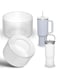 2 pack Silicone Boot For Stanley Quencher Tumbler 30 oz 40 oz, Bottom Boot for Stanley IceFlow Flip 30 20 oz, Protector Sleeve for Water Bottle 12-24oz (Transparent)