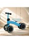 StarMarz Baby Balance Bike &ndash; 4-Wheel Toddler Training Bike for Indoor/Outdoor Riding, Soft Seat &amp; No-Pedal Design for Safe Learning &ndash; Lightweight Kids First Bike (1&ndash;3 Years) &ndash; Blue