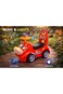 StarMarz Animal Ride-On Car &ndash; Cute Foot-to-Floor Baby Push Car with Fun Cartoon Face, Steering Wheel &amp; Backrest &ndash; Durable Indoor/Outdoor Ride-On Toy for Toddlers (1&ndash;4 Years) &ndash; Red