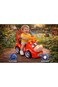 StarMarz Animal Ride-On Car &ndash; Cute Foot-to-Floor Baby Push Car with Fun Cartoon Face, Steering Wheel &amp; Backrest &ndash; Durable Indoor/Outdoor Ride-On Toy for Toddlers (1&ndash;4 Years) &ndash; Red