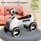 StarMarz LED Music Ride-On Bike &ndash; Foot-to-Floor Baby Push Scooter with Lights, Music, Steering Handle &amp; Stable 4-Wheel Design &ndash; Indoor/Outdoor Toddler Ride-On Toy (1&ndash;4 Years) &ndash; White Edition
