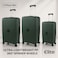 ELITE 3-Piece Hard-Shell Luggage Set (20/24/28) &ndash; Lightweight Spinner Suitcase &ndash; Dark Green
