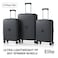 ELITE 3-Piece Hard-Shell Luggage Set (20/24/28) &ndash; Lightweight Spinner Suitcase &ndash; Dark Grey