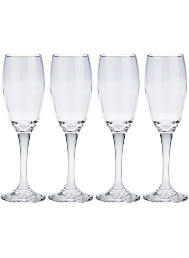 Harmony Set of 4 Champagne Glass, Clear - LTC00036