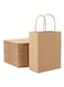 Kraft Paper Bag Brown Twisted Handle 33x34x18 cm Paper Party Bags Hen Party Bags Kraft Paper Bag Bride Birthday Gift Bag Wedding Celebrations Bags For Party Favour Pack of 50 Pieces.