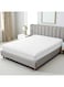Linen Klub 1-Piece Stripe Fitted Sheet- Luxury Hotel Collection, 100% Premium Cotton with Smooth Sateen Texture, Deep Pocket with Durable Elastic Edges &acirc;&euro;&ldquo; Size: Queen Cotton White 180x200+30cm