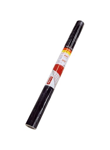 D-C-Fix 346-0048 Decorative Self-Adhesive Film, Marble Black, 17" X 78" Roll