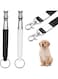 Dog Whistle,2 Pack Adjustable Ultrasonic Silent Dog Whistle, Effortless Barking Control and Highly Effective Recall Training,Professional Recall Dog Training Whistles, with Lanyard (Black and White)